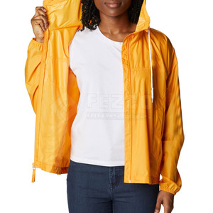 แจ็คเก็ตกันลมแบบมีฮู้ดสำหรับผู้หญิงไซส์ใหญ่รุ่นใหม่ล่าสุด ผลิตจากผ้าไนลอนถักสำหรับฤดูหนาว ดีไซน์สั่งทำพิเศษ - Product Image 5