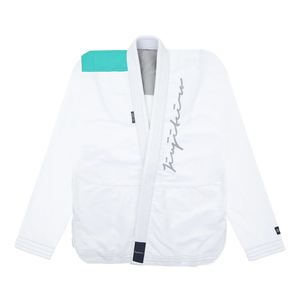 Kimono de Jiu-Jitsu Brésilien en tissu perlé 450G, blanc menthe, léger, respirant, uniforme d'entraînement, pantalon Ripstop - Product Image 1