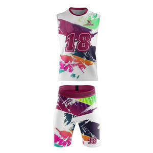 Tenue de sport d'équipe professionnelle pour l'entraînement et les matchs, uniforme 7v7 adapté aux performances élevées, polyester respirant - Product Image 1