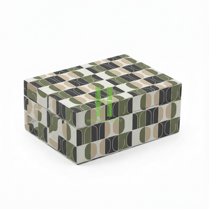 Boîte à bijoux en laque personnalisée, laque haute brillance, cadeau de luxe, artisanat moderne écologique, boîte d'emballage en bois pour bijoux - Product Image 1