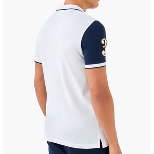 Camiseta Polo bordada de verano para hombre informal de negocios, camisa transpirable con solapa suelta de patrón sólido, Etiqueta Privada - Product Image 3