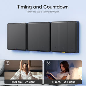 Interruptor de Pared Inteligente Tuya Zigbee 3.0 Sin Neutro, 110-250v, Sin Necesidad de Capacitor, Control por Voz para <span class=keywords><strong>Alexa</strong></span> y <span class=keywords><strong>Google</strong></span> Home - Product Image 4