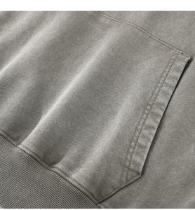 Venta al por mayor de algodón mezclado Heavyweight 425G Duty Sudadera con capucha Washed Men's Sweatshirt Oversized Men's Hoodies - Product Image 3