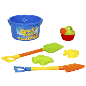 Set di Giocattoli da Spiaggia in Plastica per Bambini, Include Secchiello e Annaffiatoio per Giocare all'Aperto in Estate - Product Image 1