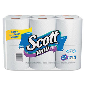 Papel Higiénico Scott 1,000 de Alta Calidad, 20 Rollos, 1,000 Hojas por Rollo, 3 Capas, Hecho de Pulpa de Bambú para Uso en el Baño - Product Image 4