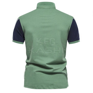Camiseta Ligera de Punto 100% Algodón Transpirable para Hombre, Cuello con Botones, Manga Corta, Estilo Personalizado, Ropa Deportiva de Verano - Product Image 2