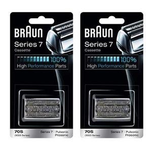 Cabezal de Repuesto para Afeitadora Eléctrica, Juego de Dos Piezas con Triple Cuchilla, Recargable por USB, Lavable, para Afeitar la Cara - Product Image 3