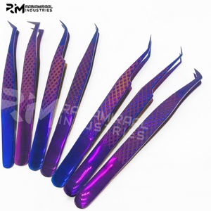 Pince à épiler plasma violette de haute qualité Super september 7 pointes différentes pour l'extension des cils - Product Image 5