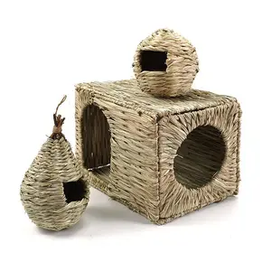 Biodegradable seagrass bird nest beautiful straw handmade nests for canaries and other birds fast delivery