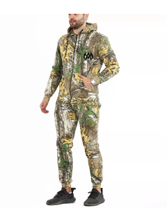 Chándales de alta calidad para hombre, conjunto de chándal de 2 piezas, ropa de caza con Estampado de jungla de algodón 100%, ropa de calle, moda para hombre - Product Image 6