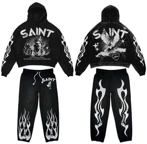 Chándales Deportivos Casuales de Invierno de Alta Calidad, Diseño de Lujo Personalizado, Tallas Grandes, Color Sólido - Product Image 5