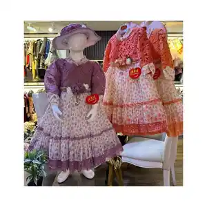 Nuovo abito da festa per il design di nozze fantasia per bambina vestito per bambini