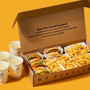 Custom Printed Disposable Heavy Duty Kraft Catering Box for Fast <strong>Food</strong> Takeaway <strong>Packaging</strong> - Product Image 4