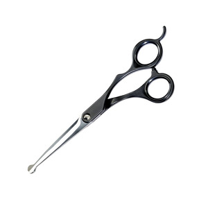 Tijeras Profesionales para Peluquería Canina MARI Instruments, Hoja Recta Afilada de Acero Negro, para Diestros, 7 Pulgadas, con Reposa-Dedos Fijo - Product Image 4