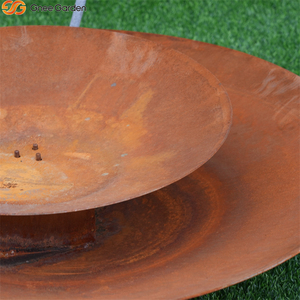 Fuente de Acero Corten Oxidado de Nuevo Diseño, Elemento Decorativo de Agua Popular para Jardines y Patios Exteriores - Product Image 4