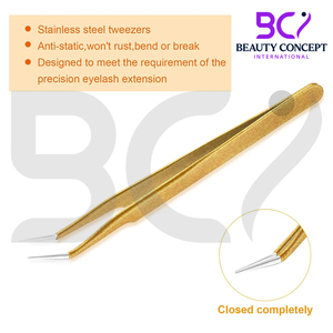 Eyelash Extension Tweezers Durable Stainless Steel Beauty Tool For Eyelash Isolation And Styling Work - Product Image 4