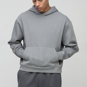 เสื้อฮู้ดผ้าฝ้าย100% แบบสวมหัวมีฮู้ดโอเวอร์ไซส์โอเวอร์ไซส์ - Product Image 1