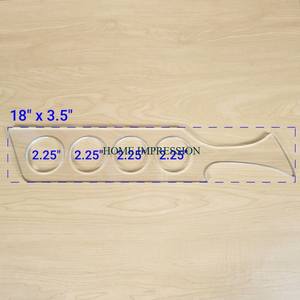 Porte-verre en bois fabriqué à la main pour bar à la maison Porte-verre à vin en bois personnalisable avec quatorze supports pour affichage de verre à vin - Product Image 3