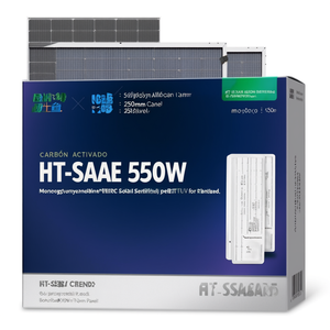 แผงโซลาร์เซลล์ HT-SAAE 550W แบบสองหน้า (Bifacial) ชนิดโมโนคริสตัลไลน์ PERC เซลล์ขนาด 210 มม. ได้รับการรับรองมาตรฐาน TUV - Product Image 2