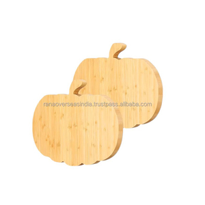 Vente en gros de planche à découper écologique Citrouille Charcuterie Planche à découper Boucher Plateau de service décoratif Pizza Fromage - Product Image 6