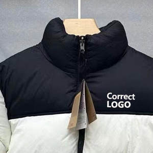 Chaqueta de chaleco de alta calidad para hombre, cómoda, cálida para invierno, personalizada con cuello levantado, bordado de microetiquetas, venta al por mayor - Product Image 2