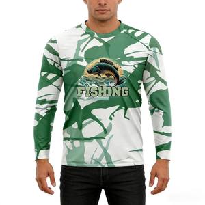 Maillot de pêche personnalisé en sublimation, anti-humidité, imprimé camouflage, pour la pêche en plein air, la randonnée, les tournois, protection anti-UV - Product Image 3