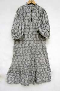 Nueva colección 100% de tela de algodón Maxi vestido para mujer cierre de botones diseñador estampado ropa de playa con cintura Natural - Product Image 6