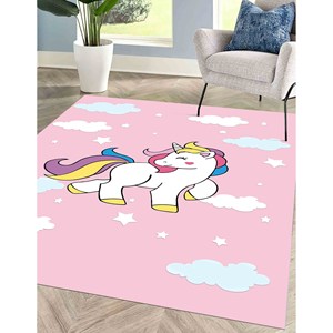 Alfombra de unicornio, alfombra estampada, alfombra de nubes, alfombra infantil, alfombra para sala de estar, alfombra de terciopelo - Product Image 3