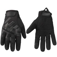 Gants tactiques de sport de plein air de haute qualité en gros, pour moto, hommes, écran tactile, airsoft, chasse, camouflage, cyclisme, couleur noire