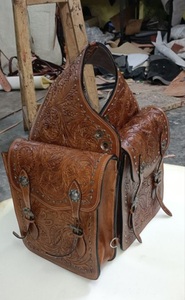 Bolsas de sillín de grado certificado con cuero genuino Hecho Estilo Vintage Bolsas de sillín diseñadas a mano para la venta - Product Image 6