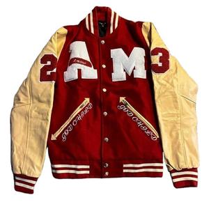 2023 Varsity Jacket pour hommes chenille broderie logo personnalisé étiquettes personnalisées emballage personnalisé Baseball Bomber laine veste - Product Image 1
