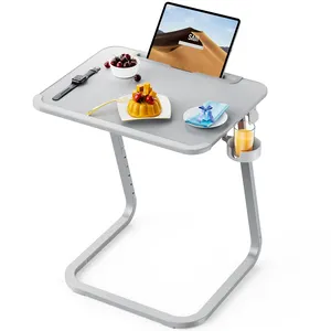 NEW Adjustable TV Tray Table Folding TV Dinner desk, Couch Table Trays for Eating Snack Food Portable Bed Dinner Tray Desk