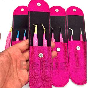 Professional 75 Degree Volume Lash Tweezers Smooth Tip Slim Curved Strong Hold Stainless Steel Eyelash Extension Tweezers - Product Image 3