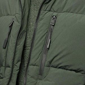 Wholesale Denim <b>Hooded</b> Bubble <b>Padded</b> Puff Custom Logo Casual Winter Regular Men's <b>Jacket</b> Puffer Eco-Friendly Reversible - Product Image 4