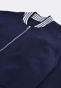 Vestes de baseball varsity à col montant imperméables et coupe-vent avec broderie personnalisée et impression en relief, logo frontal pour adultes - Product Image 3