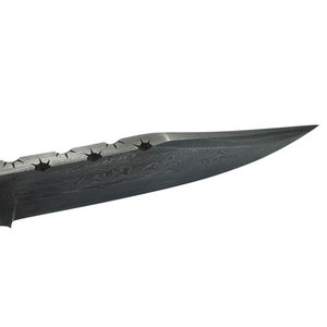 มีดล่าสัตว์ทำจากเหล็กดามัสกัสพร้อมที่จับไม้ทำด้วยมือสินค้าที่รองรับความต้องการสูง - Product Image 5