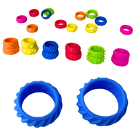 Anneaux sensoriels en silicone colorés sans BPA pour enfants unisexe