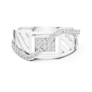 Anillo de Oro Blanco de 14K con Diamante Redondo de 0.34 Quilates Cultivado en Laboratorio, Certificado por IGI, de Lujo para Uso Diario, para Mujer |   Diamante Cultivado Nuevo - Product Image 1