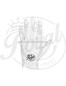 Guantes de golf personalizables unisex Grace White de cuero genuino suave para deportes de mano derecha empaquetados con estilo con logotipo personalizado - Product Image 2