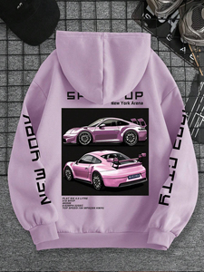 Prix d'usine – Sweat à capuche noir surdimensionné pour homme, épais et confortable, 100 % coton, logo personnalisé, respirant - Product Image 2