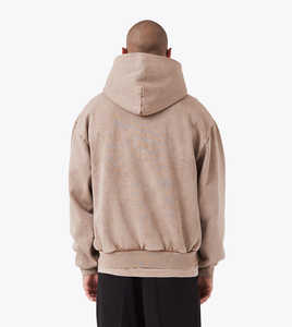 Sweat à capuche épais de haute qualité 100% sweat à capuche blanc en coton à séchage rapide vêtements de sport sweats à capuche de fitness élégants pour hommes - Product Image 2