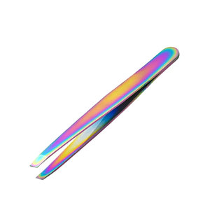 Pince à épiler professionnelle pour sourcils et cils, à pointe inclinée, en acier inoxydable, pour l'épilation et l'entretien, outil de beauté, Pakistan - Product Image 4