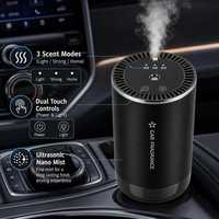 Diffuseur d'arômes pour voiture, 3 modes de parfum, lumière, puissant, double commande tactile, ultrasons, nano-brume, CE