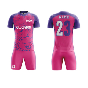 Último uniforme de fútbol Rosa barato personalizado camiseta de fútbol Venta caliente de la fábrica de Pakistán hecho a mano en Tailandia - Product Image 1
