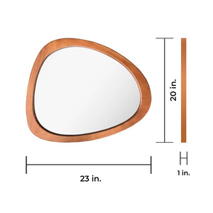 New Arrival <b>Wooden</b> Frame Best Quality Round <b>Wall</b> <b>Mirror</b> for Home Decor Bathroom and Hotels With Customized Color - Product Image 2