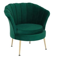 Fauteuil simple de luxe en or Offres Spéciales, pour salon, rose, bleu, marron, rouge, vert, gris foncé