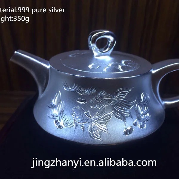 إبريق الشاي المصنوع من الفضة الإسترليني صناعة الصين, إبريق الشاي المصنوع من الفضة الإسترلينية عيار 925 ، تصميم وتخصيص ، إبريق الشاي المصنوع من الفضة الإسترلينية
