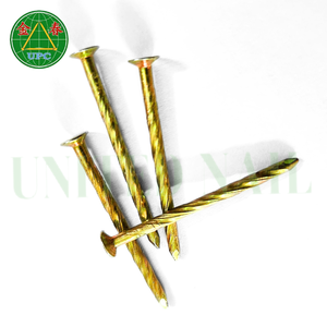 1-3/8 \ "Clavos de mampostería de acero chapado en amarillo Estilo de vástago liso con cabeza a cuadros Precios competitivos de Vietnam - Product Image 3