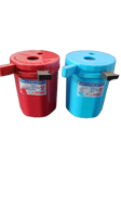 Destructeur d'aiguilles de seringue MAYALAB Rouge Bleu 500ml Capacité Plastique ABS Taille Standard Garantie 1 An OEM Hôpital Laboratoire Clinique Boîte