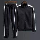 Conjuntos de chándales de algodón para hombre, sudaderas con capucha personalizadas, venta al por mayor, chándal liso informal para correr, chándal suave y cálido, bordado de Fitness - Product Image 2